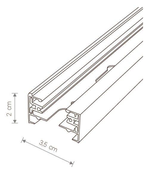 Трековая шина Nowodvorski 9450 Track 1m White - citylight.com.ua